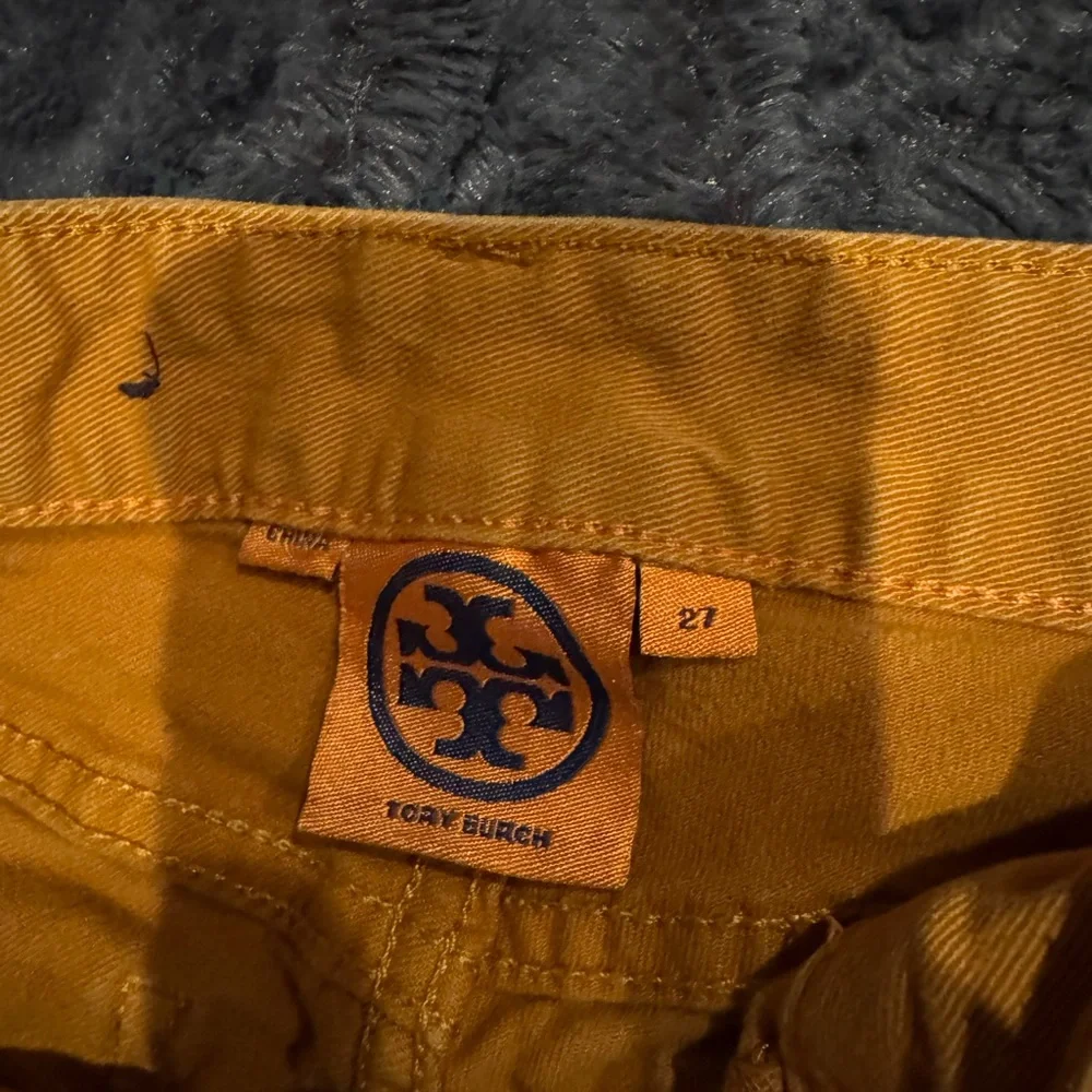 Tory Burch Golden/Mustard Yellow Low Rise Jean - Picture 6 of 6